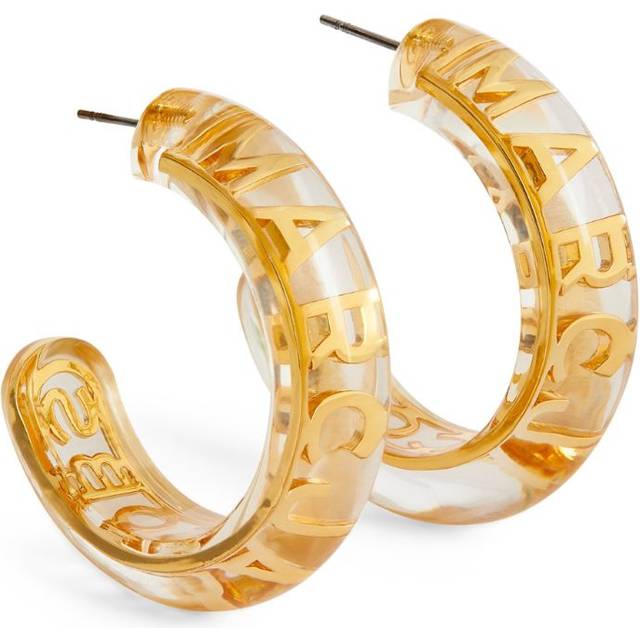 Marc Jacobs The Monogram Hoop Earrings - Gold - One size