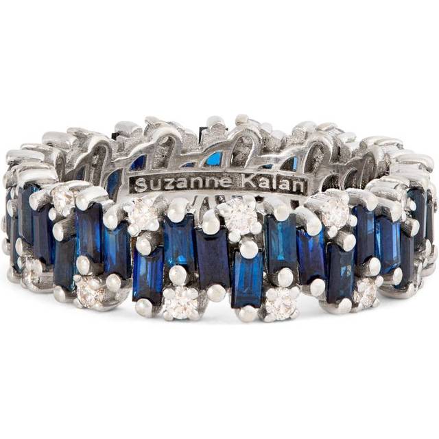Suzanne Kalan White Gold, Diamond and Sapphire Audrey Fireworks Ring - 7