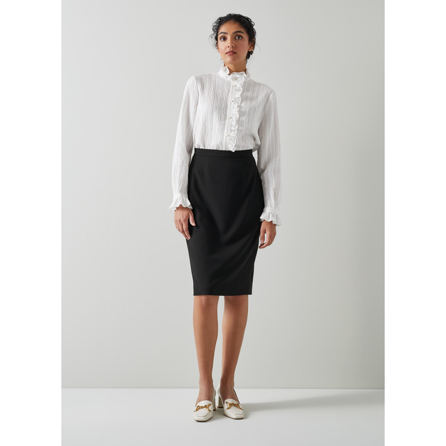 L.K. Bennett Nina Black Pencil Skirt - 8, BLACK