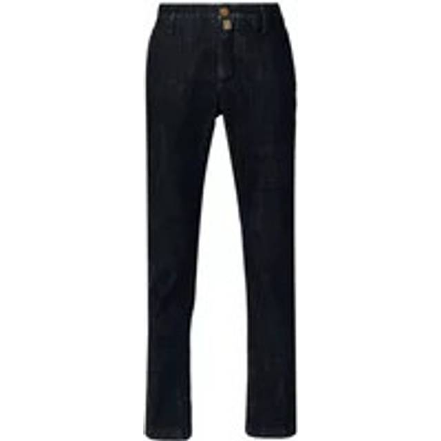 Jacob Cohën, Jeans, Herr, W33, Denim, Blå Denim Jeans med Frontal Dragkedja