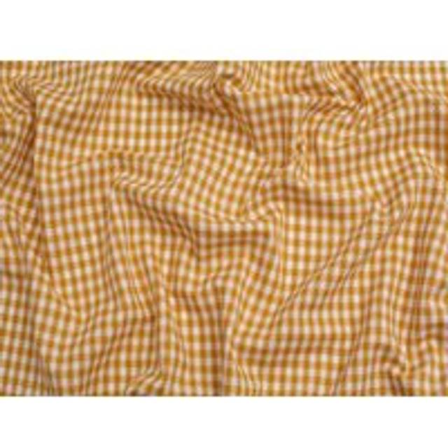 Minerva Core Range 1/4 inch 100% Cotton Gingham Fabric Ochre