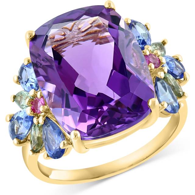 Bloomingdale's Fine Collection Amethyst & Multicolor Sapphire Ring in 14K Yellow Gold