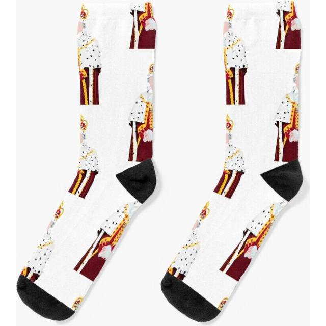 Dress Socks King George Art- Hamilton Broadway Novelty Fancy Crazy Pattern Crew Casual for Men Women