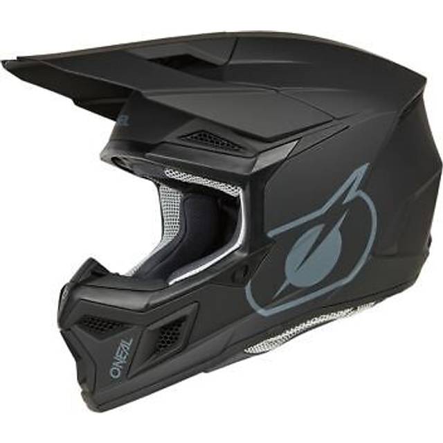 ONeal 3SRS Solid, motocross helmet kids , color: Matt Black/Grey , size: L