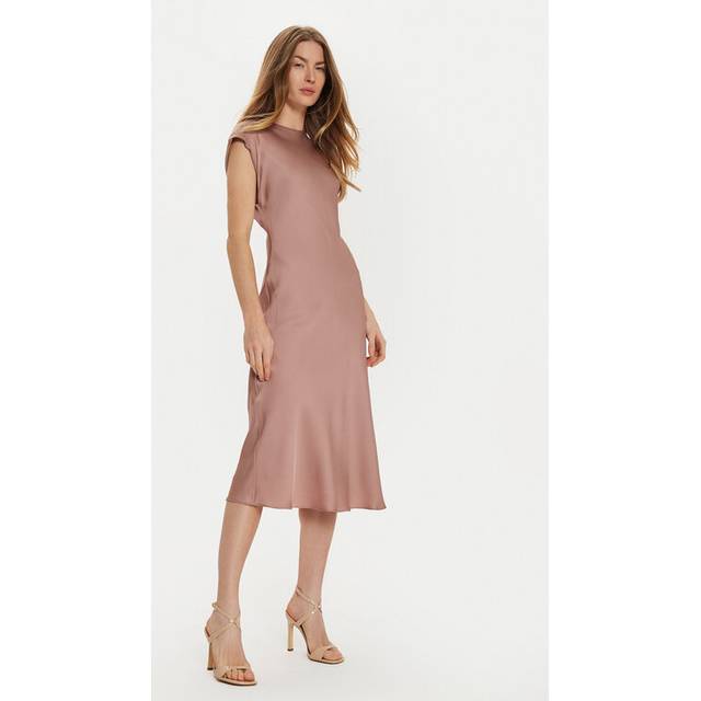 Viscose Shift Dress - Brown - 44