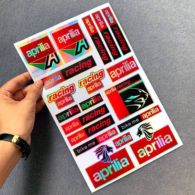 For aprilia rv4 rsv4 ducati laser italy sticker motorcycle tank avt bike decals
