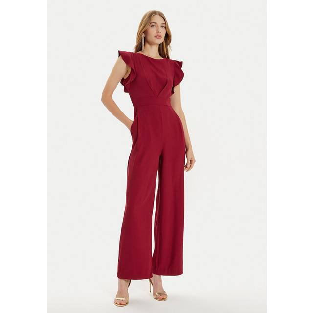 Bordeaux Polyester Suits & Blazer - XL