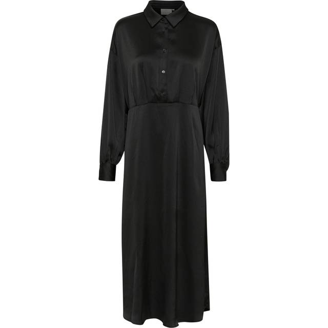 KAFFE Donna Shirt Dress, Deep Black