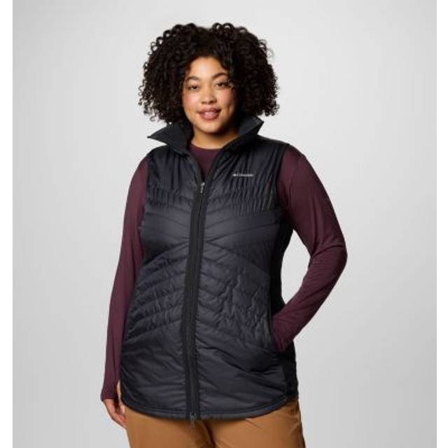 Columbia Women's Mix It Around Long Vest II - Plus Size- - Black (3X)