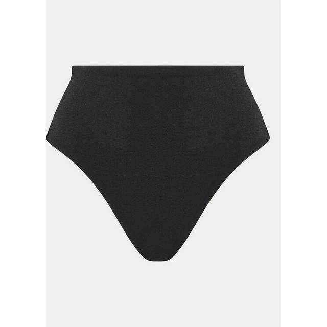 High Waisted Bikini Bottoms - CK Black - Black - L