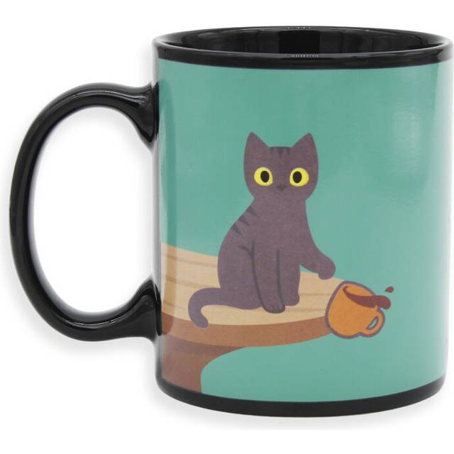 Winkee Stygg katt värmekänslig mugg