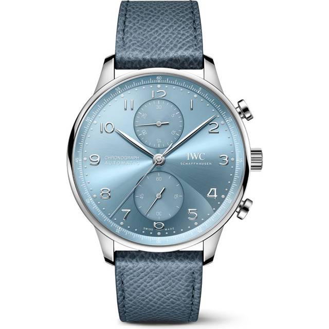 IWC Schaffhausen White Gold Portugieser Chronograph Watch - Blue - 41mm