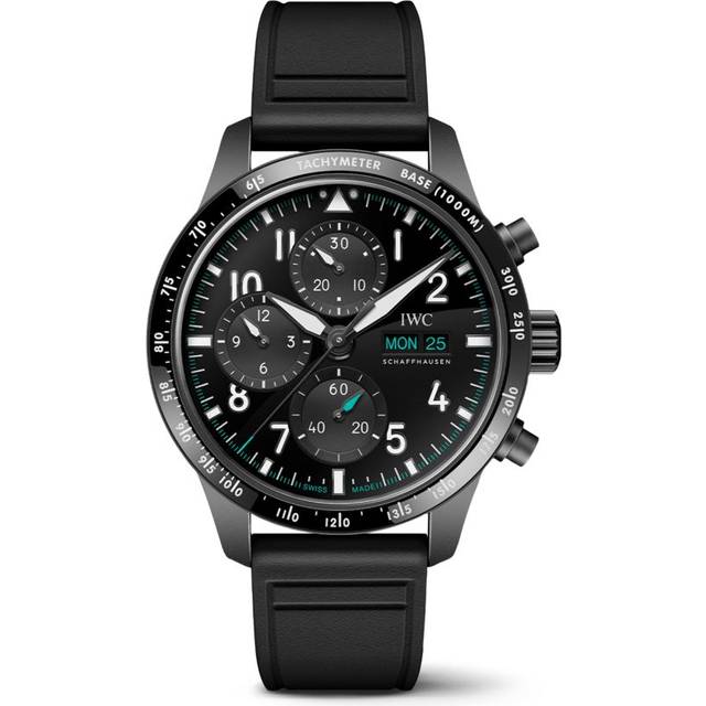 IWC Schaffhausen x Mercedes-Amg Petronas Ceratanium Pilot's Performance Chronograph Watch - Black - 41mm
