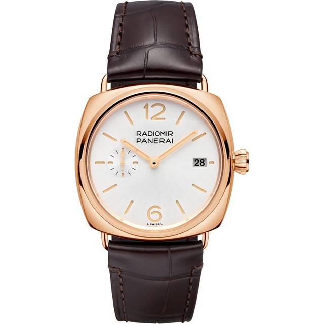 Panerai Rose Gold Radiomir Quaranta Watch - White - 40mm