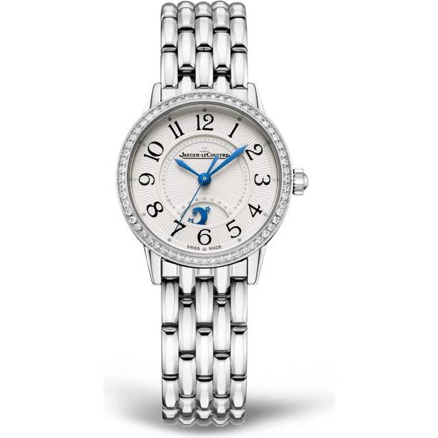 Jaeger-LeCoultre Small Stainless Steel and Diamond Rendez-Vous Night & Day Watch - White - 29mm