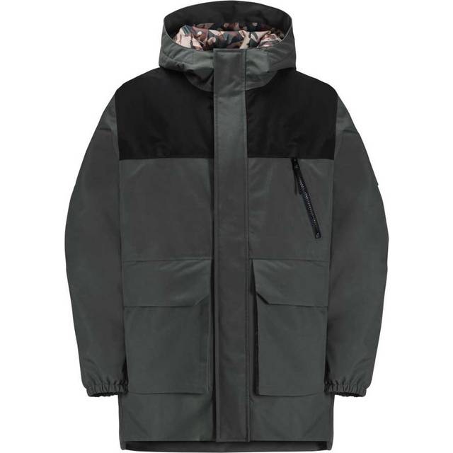 Jack Wolfskin Teens’ winter coat Teen 2L Ins Parka Youth 128 slate green slate green