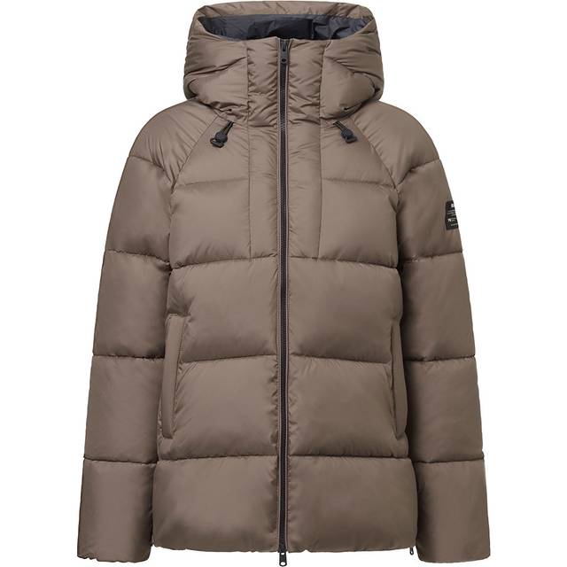 ECOALF for woman. MCWGAJKFUJIA0987W24-283 Brown Fuji Coat (M), Casual, Long sleeve, Recycled Polister, Sustainable