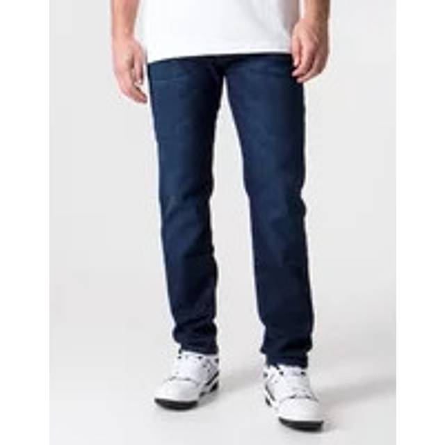 Boss Orange Mens Re.Maine Regular Fit Jeans in Dark Blue Comfort-Stretch Denim - Size 36W/34L