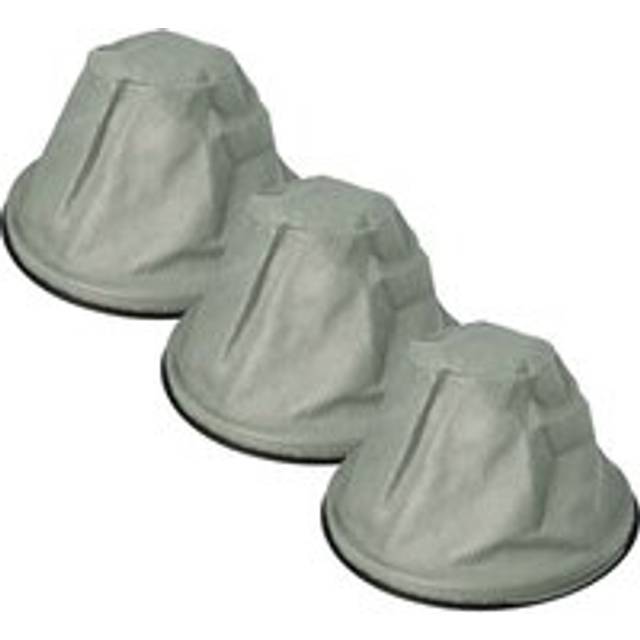 Vhbw - 3x Sack Filter Replacement for 5900779934771 for Chimney Sweep Vacuum, Ash Vacuum Cleaner - Spare Filter, Washable, Black Grey