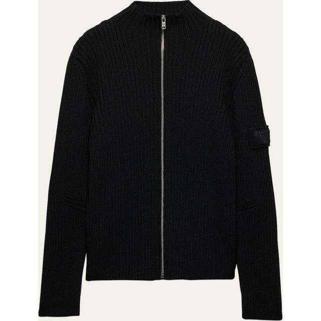 PRADA Zip-Up Jumper - Black