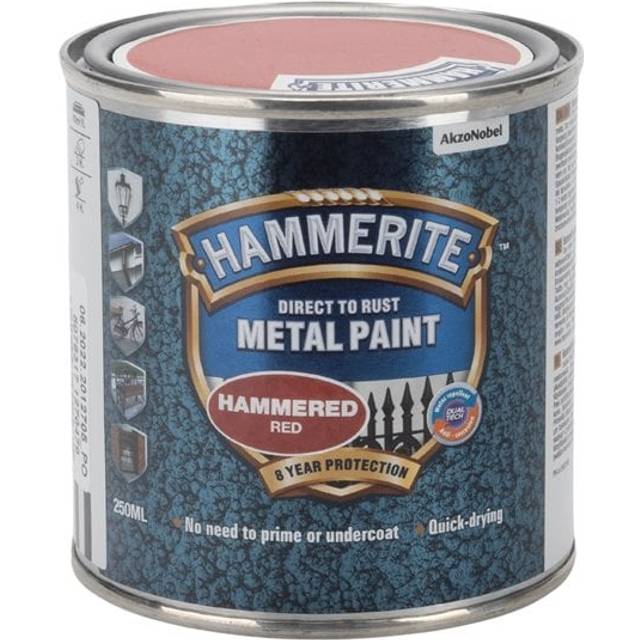 Hammerite Hammarlack röd, 250 ml