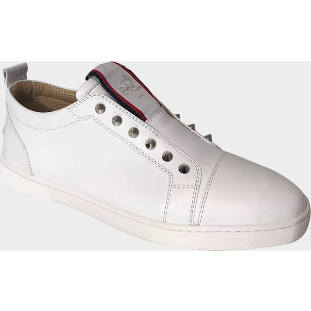 Christian Louboutin F. A.V Fique A Vontade Calfskin Sneakers - White - 41.5