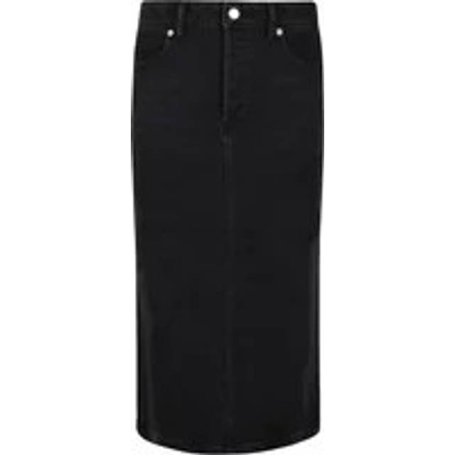 Alexander Wang, Denim Skirts, female, Black, W28, Denim Midi Skirt