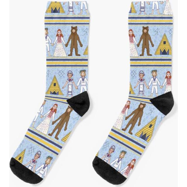 Dress Socks Midsommar Pattern #2 Novelty Fancy Crazy Pattern Crew Casual for Men Women