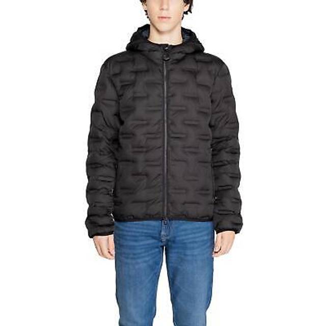 Replay, Jacka, Herr, L, Polyester, Svart Huva Dragkedja Jacka Höst/Vinter - black (L)