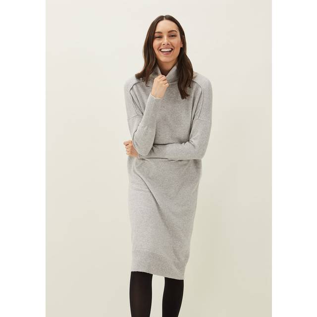 Phase Eight Women's Eveleen Midi Knit Dress - Pale Grey