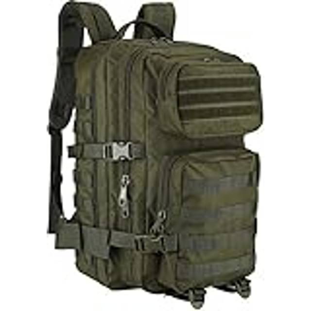 ProCase 40 l militär taktisk ryggsäck, stor kapacitet 3 dagars armé pack Bag Go Bag ryggsäck för vandring jakt, vandring och camping och andra utomhusaktiviteter, Grön, 50 * 30 * 30cm, Utomhus