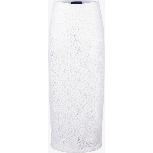 Jasmine Long Stretch Lace Skirt - OFF WHITE - 6
