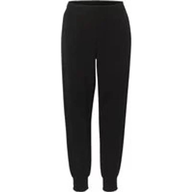Cream, Sweatpants, female, Black, 2XL, Relaxed Fit Harem Pant Joggers Pitch Black