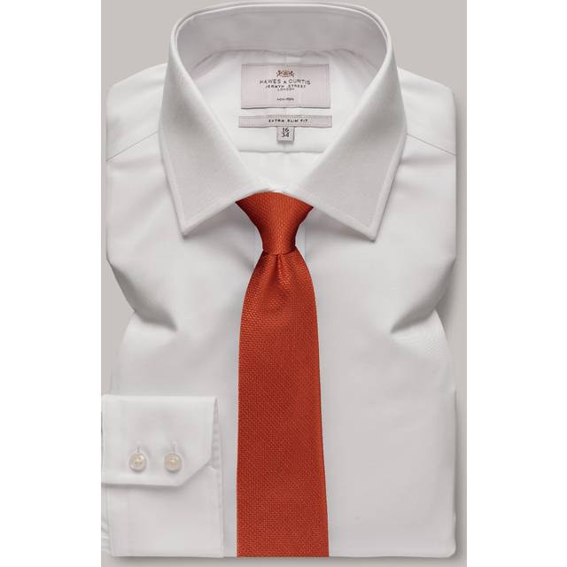 Hawes & Curtis Extra Slim Fit White Twill Non-Iron Shirt Size: 15" collar, 35" sleeve