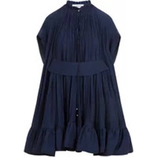 Lanvin, Short Dresses, female, Blue, XS, Blue Ruffle Mini Dress