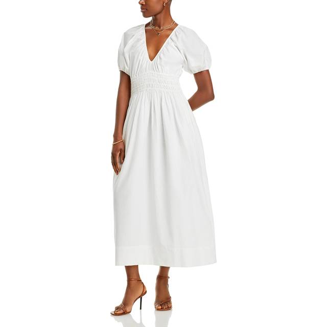 Faithfull The Brand Teatro Silk-Blend Midi Dress