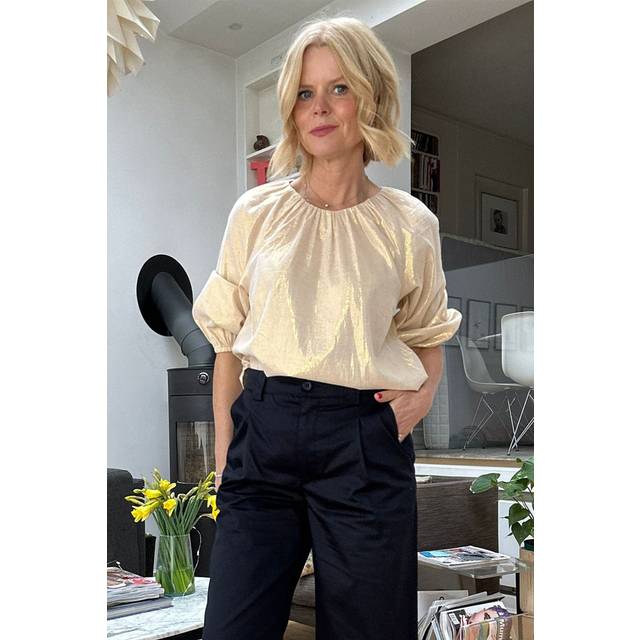 Aurora Shimmer Blouse - Gold