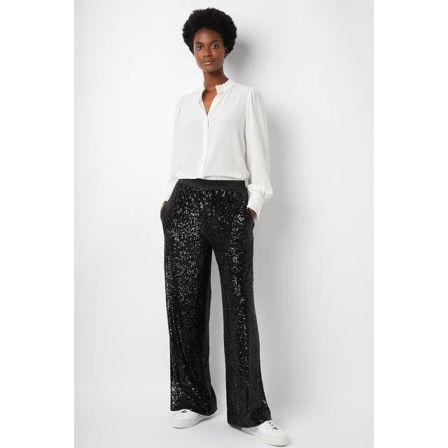 Sandra Sequin Trouser - Black