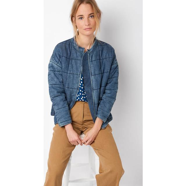 Bobbie Quilted Denim Jacket - Blue