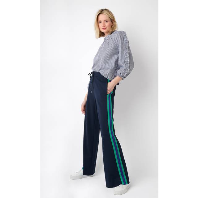 Penny Ponte Wide Leg Trouser - Navy