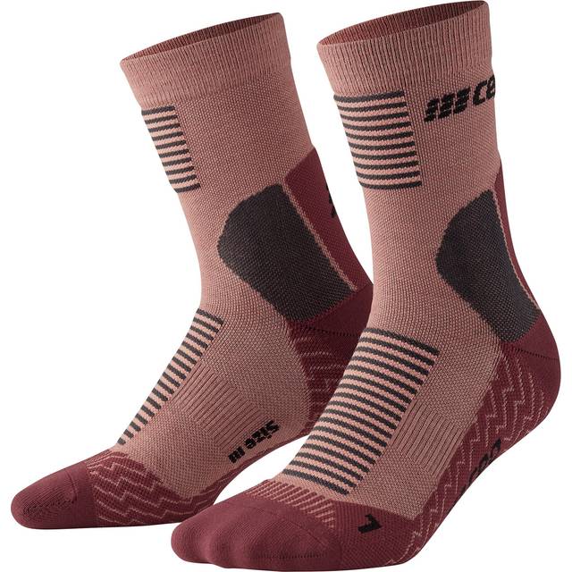 CEP Cold Weather Socks Mid v2 W Strumpor Rose/Gray, IV (IV)