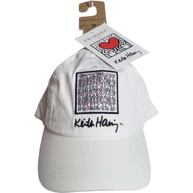 Keith haring bucket hat & cap set white one size womens festival primark a