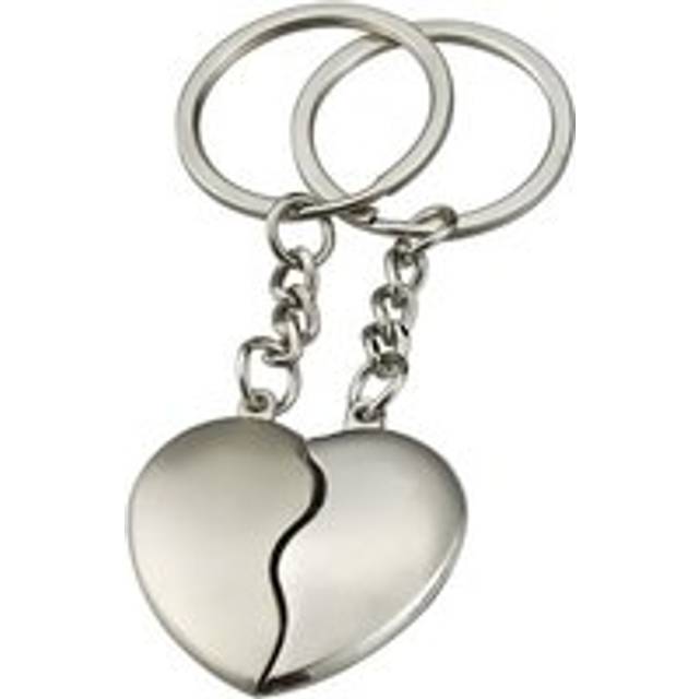 1Pair Couple Keychain Heart Key Rings Lovers Love Chain for Birthday Gift Souvenirs Valentine's Day
