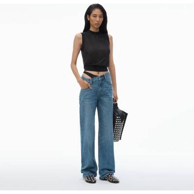 Alexander Wang Blue Pre-Styled Denim Jeans - VINTAGE MEDIUM INDIG - WAIST US 26
