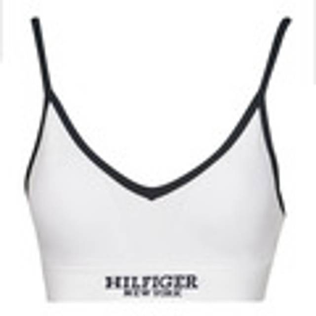 Tommy Hilfiger  Triangle bras and Bralettes TH MONOTYPE RIB  - EU L - White - EU L