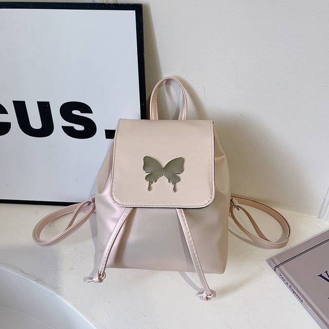 (Pearl Pink) Trendy Pearl Pink Casual Backpack For College Students With Waterproof Design