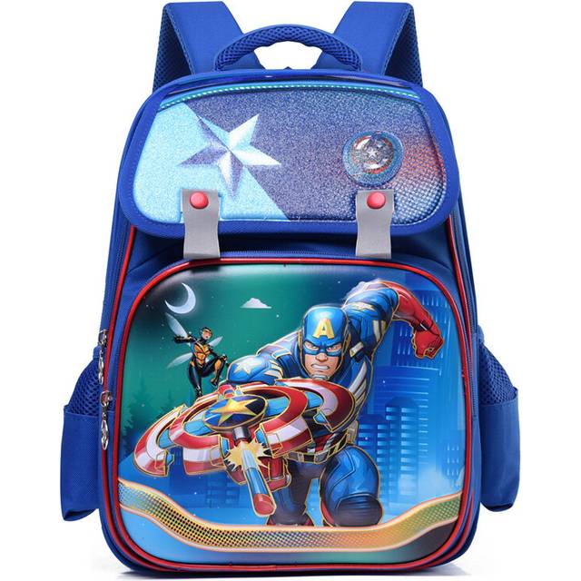 (Royal Blue Captain) Stylish And Functional Kids Backpack For Grades 34 With Adorable Patterns And Colors