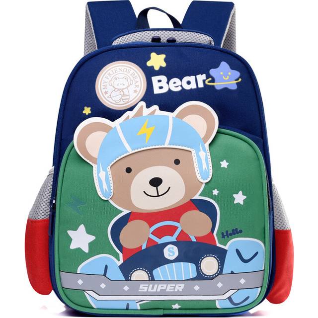 (GreenOrange) Preschool Backpack Cute With Cartoon Characters Ideal For Young Kids Durable And Comfortable