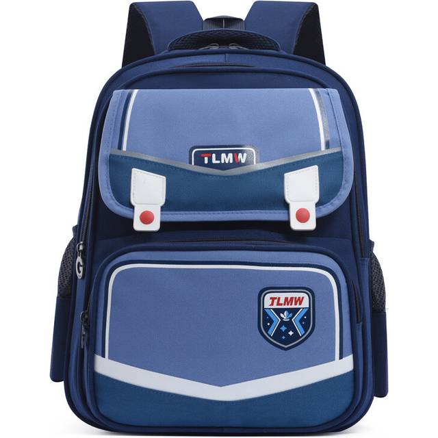 (Navy) Charming Cartoon Print Large Capacity School Backpack For Kids And Teens
