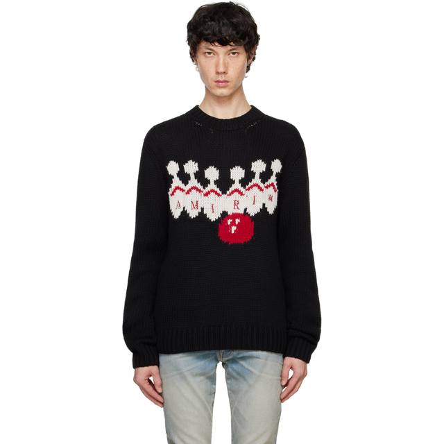AMIRI Black Bowling Sweater - Black - XL